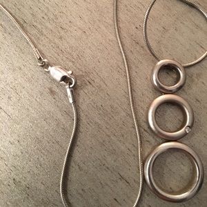 925 necklace with diamond